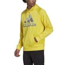 adidas Bluza z kapturem Aeroready Game and Go Big Logo żółta męska